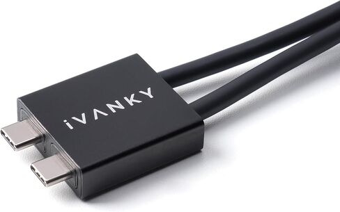 كابل IVANKY Dual USB-C Thunderbolt 4 لـ FusionDock Max 1، 1.2 متر in Kuwait