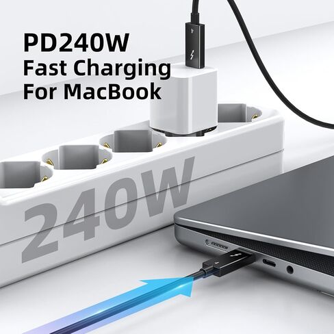 Thunderbolt 4 Cable 40Gbps/100W/5A, Compatible with 8K Display/40Gbps with New MacBook Pro, ThinkPad Yoga, and More(Certified) (1.6FT /0.5M) in Saudi Arabia
