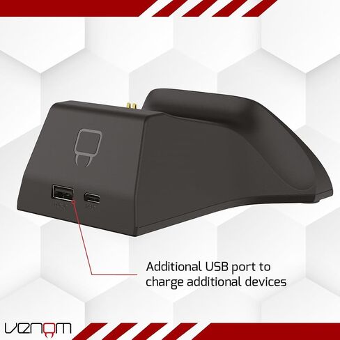 Venom Charging Dock with Rechargeable Battery Pack - Black (Xbox Series X & S/Xbox One) in Saudi Arabia