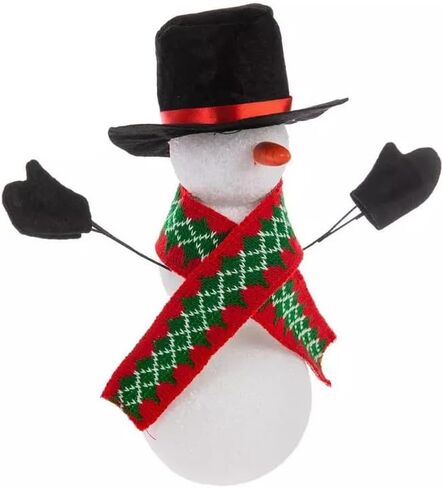 قبعة رجل الثلج من اللباد الأسود لعيد الميلاد - 5.1 بوصة in Kuwait