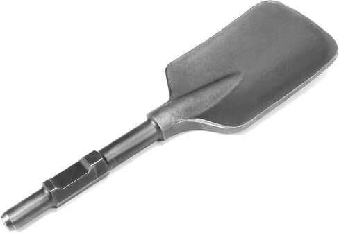 QWORK Clay Spade SDS-Max Hammer Steel, 5-1/2 x 17-5/16 Inches - Compatible with SDS-Max Rotary Hammers for Gardening and Landscaping in Saudi Arabia