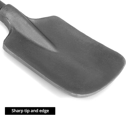 QWORK Clay Spade SDS-Max Hammer Steel, 5-1/2 x 17-5/16 Inches - Compatible with SDS-Max Rotary Hammers for Gardening and Landscaping in Saudi Arabia