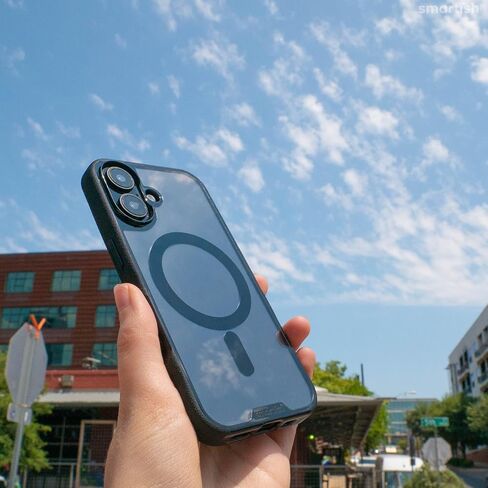 حافظة Smartish® iPhone 16 Pro المغناطيسية - Gripmunk متوافقة مع MagSafe [خفيفة الوزن + واقية] غطاء نحيف ورقيق مع بطانة من الألياف الدقيقة لهاتف Apple iPhone 16 Pro - Black Tie Affair in Kuwait