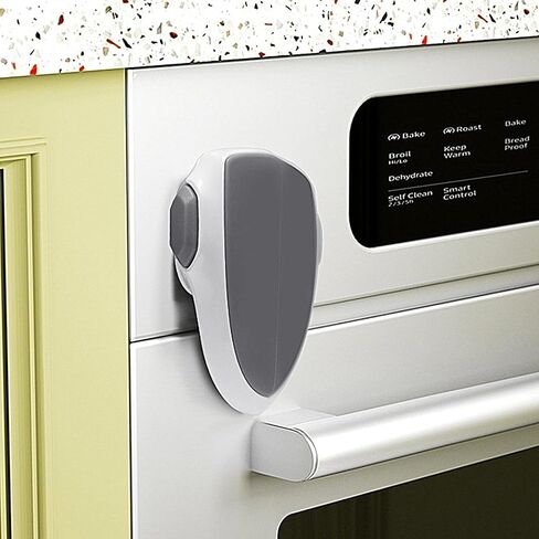 Oven Lock x1pc Child Oven Lock for Oven Doors - Childproofing Kitchen Safety, Heat Resistant Design, Baby Oven Guard - Easy Installaition Baby Proof Oven Lock (Black) in Saudi Arabia