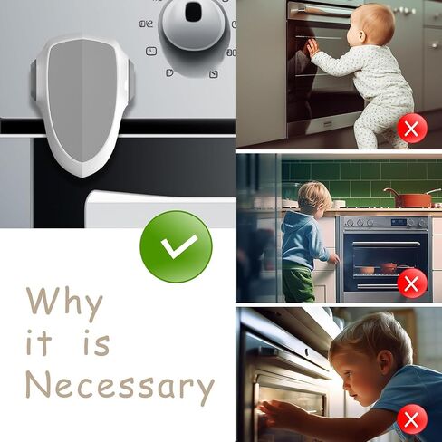 Oven Lock x1pc Child Oven Lock for Oven Doors - Childproofing Kitchen Safety, Heat Resistant Design, Baby Oven Guard - Easy Installaition Baby Proof Oven Lock (Black) in Saudi Arabia