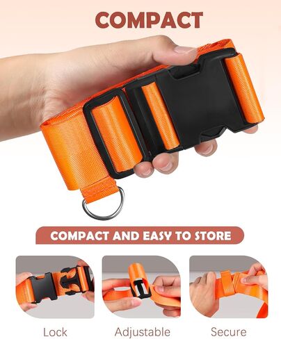 Slohif Car Seat Luggage Strap for Suitcase - Carseat Travel Belt with Buckle Attach to Carry On Luggage Cartoon Airport Stroller Strap Adjustable,Tree in Saudi Arabia