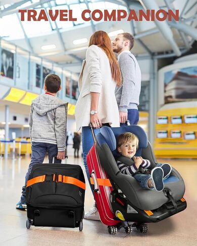 Slohif Car Seat Luggage Strap for Suitcase - Carseat Travel Belt with Buckle Attach to Carry On Luggage Cartoon Airport Stroller Strap Adjustable,Tree in Saudi Arabia