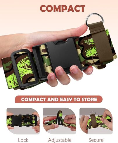 Slohif Car Seat Luggage Strap for Suitcase - Carseat Travel Belt with Buckle Attach to Carry On Luggage Cartoon Airport Stroller Strap Adjustable,Tree in Saudi Arabia