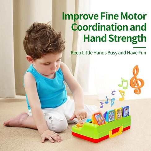 FS Toddler Pop Up Toy with Music and Light, Cause and Effect Toys for 6 9 12 18 Month Old Baby Toys, Early Learning Educational Toys for 1 2 3 Year Old Boy and Girls Gifts in Saudi Arabia
