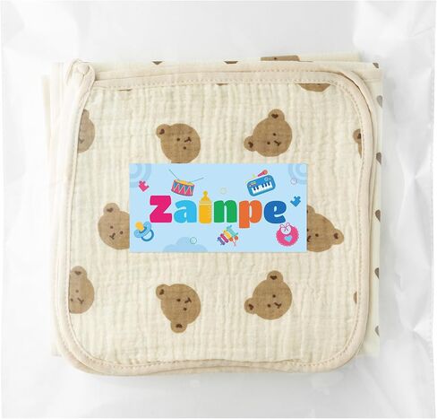 Zainpe 4Pcs Muslin Cotton Waterproof Changing Pad Liners & Washcloth Set Absorbent Leak Proof Baby Rainbow Bed Protector Washable Portable Diaper Changing Table Mat Gifts for Newborn 27.6" X 19.7" in Saudi Arabia