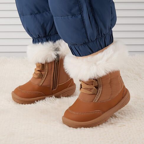 BMCiTYBM Toddler Snow Boots Baby Boys Girls Winter Warm Boots Infant High Top Shoes Faux Fur Bootie for Cold Weather Outdoor in Kuwait