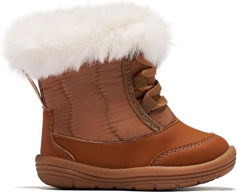 BMCiTYBM Toddler Snow Boots Baby Boys Girls Winter Warm Boots Infant High Top Shoes Faux Fur Bootie for Cold Weather Outdoor in Kuwait