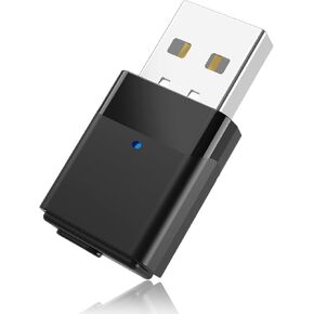 Upgrade Bluetooth Adapter for PS5, PS4,Switch,Mac,PC - Light Feedback, aptX HD, Plug & Play Mini USB Audio Adapter for Gaming, Meetings & Music
