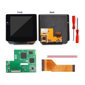 HISPEEDIDO Touch Version AMOLED OLED Laminated Screen Drop in Build in OSD RETRO PIXEL Screen Easy Install For GBC Game Boy Color,Need trimmed the Origianl Shell