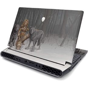 MightySkins Skin Compatible with Alienware Area-51M 17" (2019) - Midnight Watch | Protective, Durable, and Unique Vinyl Decal wrap Cover | Easy to Apply, Remove, and Change Styles | Made in The USA