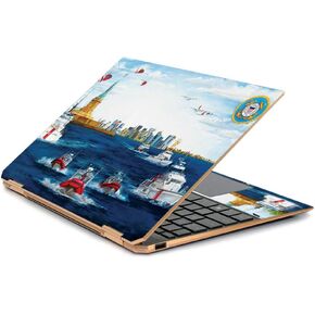 MightySkins Skin Compatible with HP Spectre x360 13.3" Gem-Cut (2019) - Standing Watch | Protective, Durable, and Unique Vinyl Decal wrap Cover | Easy to Apply| Made in The USA