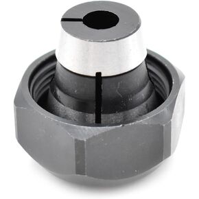 Big Horn 19698 1/4 Inch Router Collet With Nut For Makita Routers - Replace Makita 193214-9