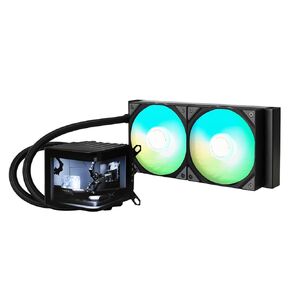 TRYX Panorama 360 ARGB White 360mm AIO 6.5 بوصة AMOLED على شكل حرف L شاشة ثلاثية الأبعاد ذات تأثير بصري مشوه قابلة للتخصيص مبرد AIO 360 مم Asetek 8th Gen 320w TDP ARGB Fan Intel LGA 1700/1200/115X AMD AM5/AM4