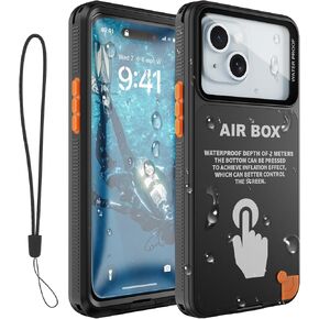 Underwater Phone Case for Snorkeling, [IP68 Waterproof] [Sensitive Inflated Touchscreen] [Precise Buttons], Only for 6.7" iPhone 15/14/13/12 Pro Max, iPhone 16/15/14 Plus, Teal