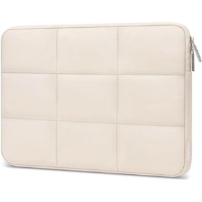 MOSISO Tablet Sleeve Case for 11 inch iPad Pro M4 & iPad Air M2 2024, iPad Pro 11 M2 M1, iPad 10th 10.9, iPad 9/8/7 10.2, iPad Air 5/4 10.9, Galaxy Tab 11, Rectangle Quilted Puffy Carrying Case, Sand