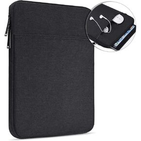 8 inch Tablet Sleeve Case for New iPad Mini 6 8.3, iPad Mini 5/4/3/2 7.9", Fire HD 8 Tablet, Fire HD 8 Plus, Galaxy Tab A 8.0, Lenovo Tab M8, Tab M9 Shockproof Travel Carrying Bag -Black
