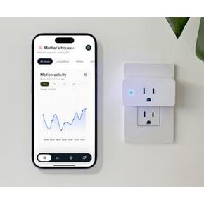 Threshold Motion Wi-Fi Sensing Plugs Starter Pack, WiFi Motion Sensor, No Camera or Microphone Needed, Works with Free Threshold Care App for iPhone & Android (3-Sensor Starter Pack)