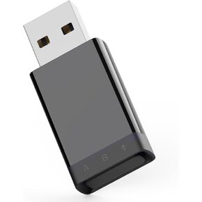 Skull & Co. X Savage Raven AudioDrive: Bluetooth 5.2 Wireless Audio Transmitter Adapter USB-A Port Driver Free Low Latency for PS5/PS4/Switch/PC and Other Devices- Black
