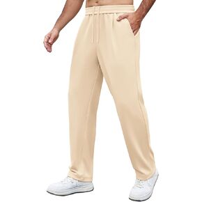 COOFANDY Mens Casual Sweatpants Open Bottom Lounge Pants Lightweight Workout Yoga Pants with Pockets