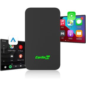 Carlinkit 5.0 Wireless CarPlay/Android Auto Adapter – Convert Wired CarPlay & Android Auto to Wireless – Stable Connection for Car Multimedia – Easy Setup & Compatibility