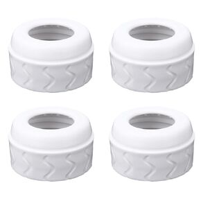 4pcs Bottle Nipple Collars Rings, Compatible with Dr. Brown's Narrow Plastic & Glass Bottles Bottles 4oz & 8oz No Leak or Spills Replacement Bottle Nipple Ring Collars Baby Feeding Accessories