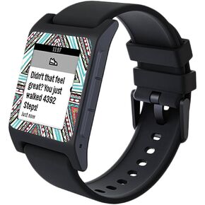 MightySkins Skin Compatible with Pebble 2 SE Smart Watch - Aztec Pyramids | Protective, Durable, and Unique Vinyl Decal wrap Cover | Easy to Apply, Remove, and Change Styles | Made in The USA