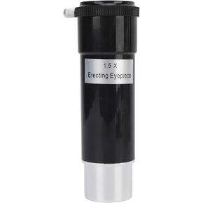 1.5X Barlow Lens, for Most 1.25inch Telescope Eyepieces, 1.5X Magnification, Adjusting Image Direction, with Two Dust, Telescope Accessory