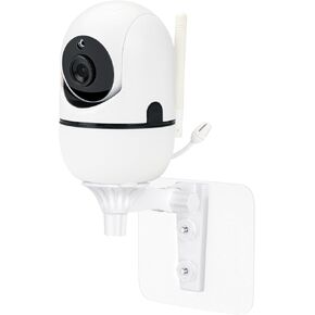Adhesive Baby Monitor Wall Mount for Hello Baby HB6550/HB6550pro/HB65/HB40/HB6339/HB66, ANMEATE SM935E, 360° Swivel+180°Tilt Adjustable to Get Better View, Easy to Install, No Drill