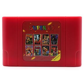 Retrotech Super 64 Plus 340 In 1 Multi Game Cartridge For Nintendo N64 Video Game Console