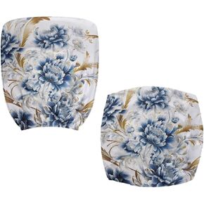 Floral Print Computer Office Chair Covers Protective Stretchable Chair Cover Stretch Rotating Chair Slipcover Desk Armchair Cover Suitable for Computer Chairs Office Chairs