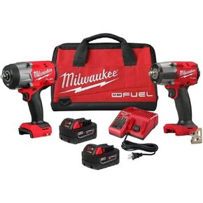 Milwaukee Tool 3010-22 M18 FUEL 1/2" HTIW & 3/8" MTIW Automotive Combo Kit