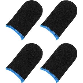 Gaming Finger Sleeves for Touch Screen - Mobile Gaming Finger Covers Protection for Finger Tips - Seamless, Sweatproof Gamer Thumb Protector, 4 Pcs
