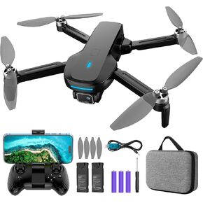 Mirason Drone with Camera, 1080P HD Wifi FPV Foldable Camera Drone with 2 Batteries, Mini Drone with High Pressure, Scroll 360 Degrees, Headless Mode, 10 Mins Long Flight, Drones for Kids Adults Beginner