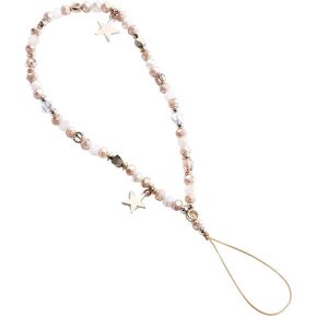 Five-Pointed Star Pendant Beaded Phone Chain,Cute Phone Charms Beaded Phone Strap Romantic Mobile Phone Strap Detachable Lanyard，Décor，Cell Phone Charms