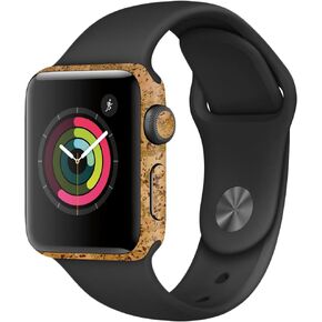 MightySkins Skin Compatible with Apple Watch Series 2 38mm - Cork | Protective, Durable, and Unique Vinyl Decal wrap Cover | Easy to Apply, Remove, and Change Styles | Made in The USA
