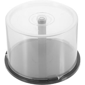 Gadpiparty Empty CD Storage Bucket, 2pcs Plastic DVD Storage Holder CD Storage Rack Empty Disc DVD Storage Containers Organizer