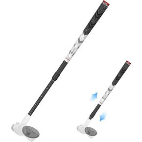 AMVR Adjustable Golf Club Attachment Compatible with Meta/Oculus Quest 3, VR Golf Simulator Handle Grip for Golf +, 80 Degree Design Keep Tracking, Easy Ajustable Length（Not Fit Charging Dock Battery