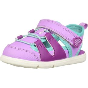 Carter's Every Step Boys 1st Walker Swim Sporty Fisherman Sandal Sport, purple, 2 M US Infant