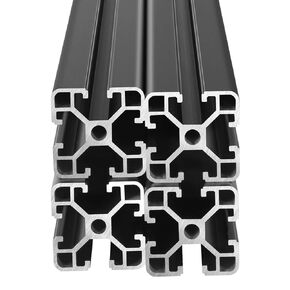 4PCS T Slot 4040 Aluminum Extrusion Profile 39.4'',European Standard Anodized Linear Rail for 3D Printer Parts and CNC DIY 1000mm Black(39.4inch)