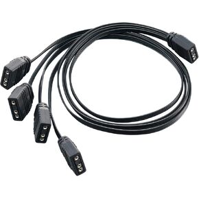 SilverStone Technology Ultra-Thin and Ultra-Flexible 1-to-4 ARGB Splitter Cable CPL03
