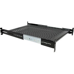 StarTech.com 2U Vented Sliding Rack Shelf w/ Cable Management Arm & Adjustable Mounting Depth - 110lbs / 50kg - 24in Deep