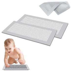 Baby Proofing Vent Covers for Home Floor Wall Ceiling, Protective Soft Silicone Air Vent Covers Fit Floor Registers 4" x 10" for Floor Wall Ceiling Vents
