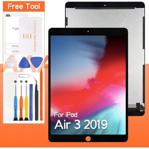 for iPad Air 3 2019 Screen Replacement 10.5 inch for iPad Air 2019 A2153 A2123 A2154 A2152 LCD Display Digitizer Assembly with Screen Protector+Tools (Black)