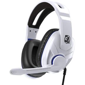 AirPlay Wired Gaming Headset - Compatible with PS4, PC, Xbox One, PS5, Noise-Reducing, Over-Ear Headphones with Mic, Lightweight, Durable, 3.5mm Jack