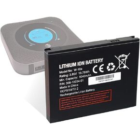 W-10a Lithium ion Battery - for Netgear MR1100 Battery - Replacement for Netgear Nighthawk M1 LTE MR1100, W-10A W-10 Mobile Hotspot Router Battery 5040mAh Model (W-10 = W-10a)